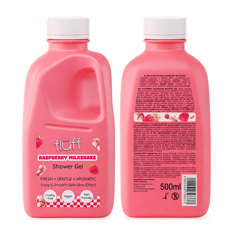 Raspberry Milkshake shower gel | Fluff