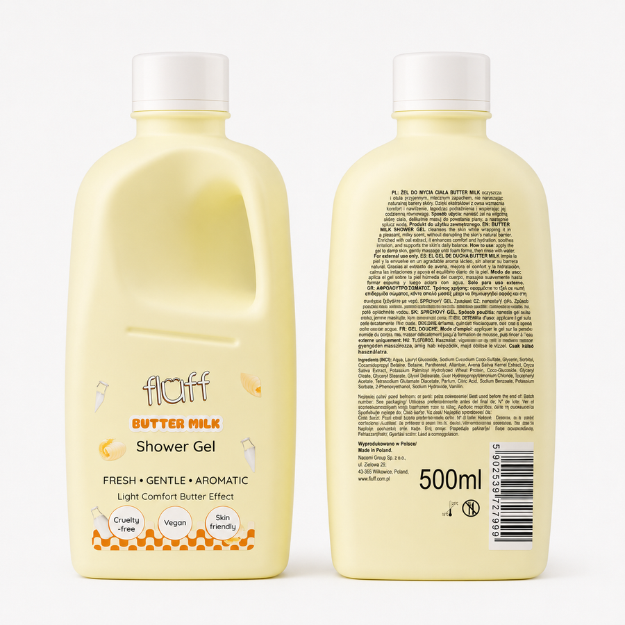 Butter Milk shower gel | Fluff